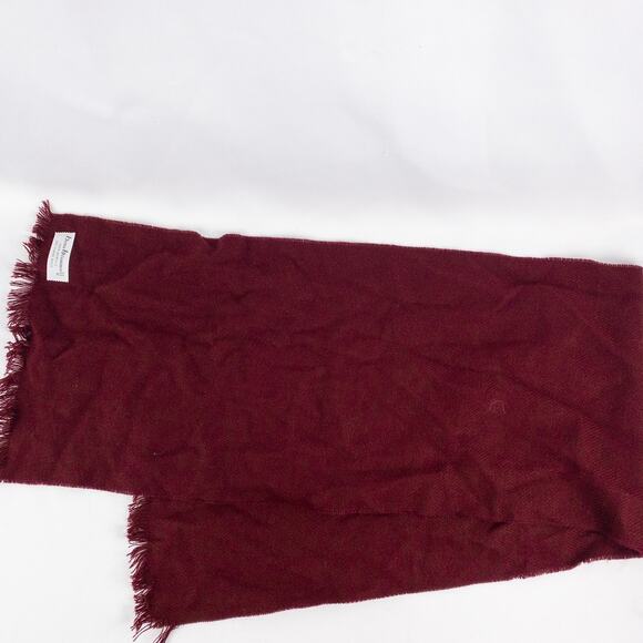 Beau Brummell Vintage Red Knit Scarf Unisex Mens Womens One Size - Picture 4 of 11